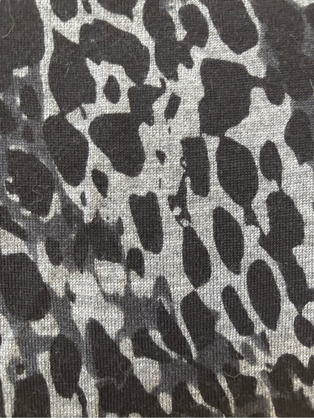 LOFT Gray & Black Animal Print Wool Dress — XS - Picture 4 of 9